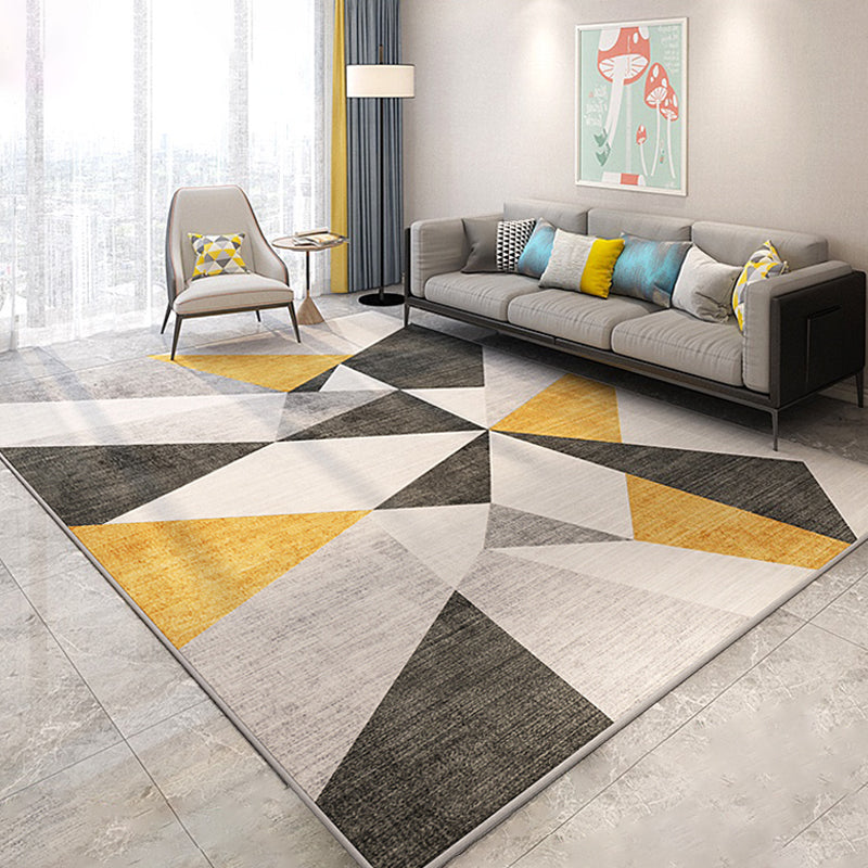 Stylish Modern Area Rug Multicolor Geometric Pattern Carpet Stain Resistant Non-Slip Backing Washable Rug for Drawing Room Clearhalo 'Area Rug' 'Modern' 'Rugs' Rug' 2317344