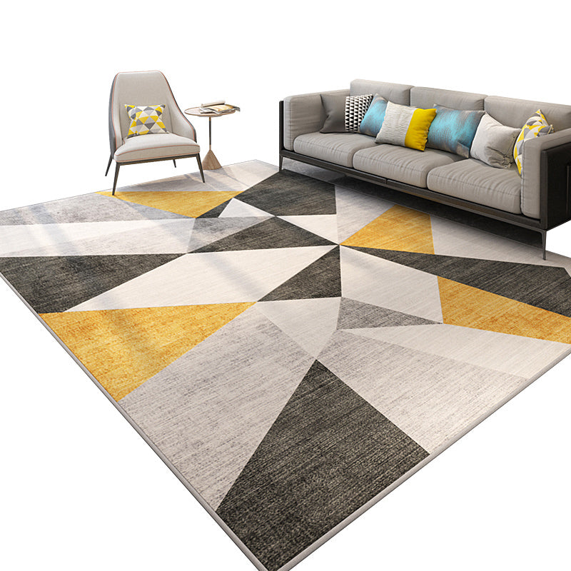 Stylish Modern Area Rug Multicolor Geometric Pattern Carpet Stain Resistant Non-Slip Backing Washable Rug for Drawing Room Clearhalo 'Area Rug' 'Modern' 'Rugs' Rug' 2317347