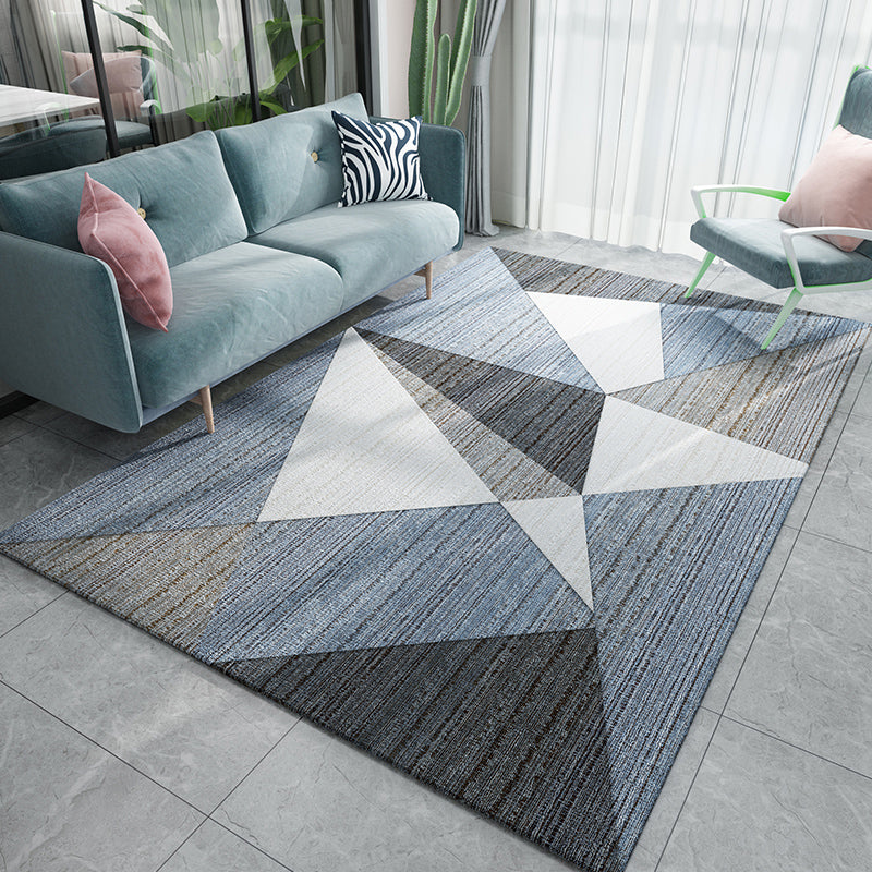 Stylish Modern Area Rug Multicolor Geometric Pattern Carpet Stain Resistant Non-Slip Backing Washable Rug for Drawing Room Clearhalo 'Area Rug' 'Modern' 'Rugs' Rug' 2317353