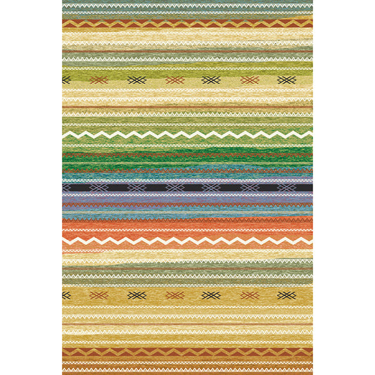 Boho Parlor Rug Multi-Color Geometric Printed Area Carpet Synthetics Non-Slip Pet Friendly Easy Care Indoor Rug Yellow-Green Clearhalo 'Area Rug' 'Bohemian' 'Rugs' Rug' 2317783