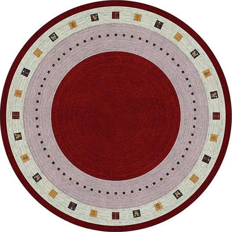 Southwestern Bedroom Rug Multi-Color Geometric Print Indoor Rug Polyster Anti-Slip Backing Pet Friendly Area Carpet Red Clearhalo 'Area Rug' 'Rugs' 'Southwestern' Rug' 2317795