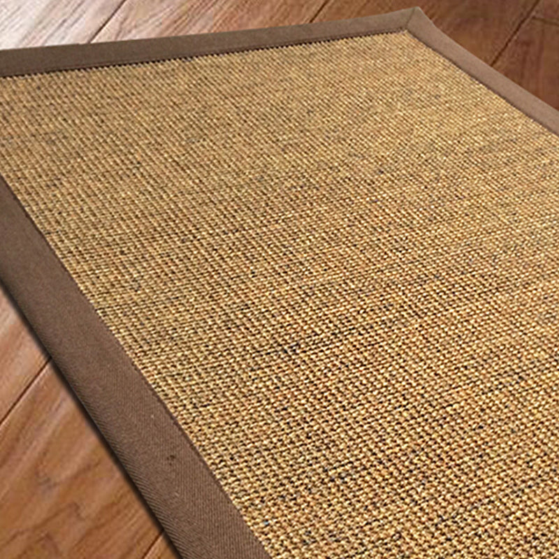 Farmhouse Solid Color Rug Multi Color Sisal Area Rug Non-Slip Backing Pet Friendly Easy Care Area Carpet for Bedroom Red Brown Clearhalo 'Area Rug' 'Rug' 2317879