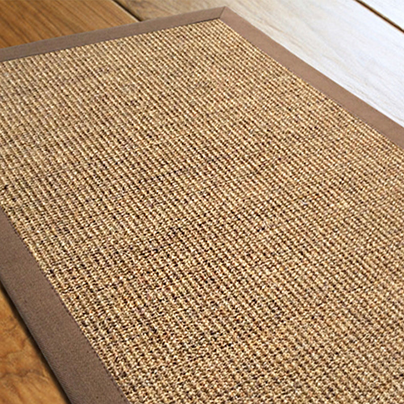 Minimalist Living Room Rug Multi Color Solid Color Indoor Rug Sisal Non-Slip Backing Machine Washable Area Carpet Light Beige Clearhalo 'Area Rug' 'Rug' 2317897