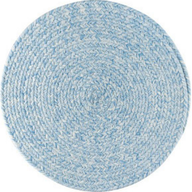 Cottage Bedroom Rug Multi Color Solid Color Indoor Rug Cotton Anti-Slip Backing Pet Friendly Area Carpet Sky Blue Clearhalo 'Area Rug' 'Rug' 2317975