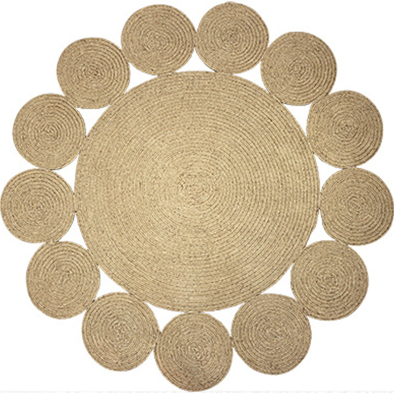 Comfort Solid Color Rug Multi-Color Sisal Indoor Rug Anti-Slip Stain-Resistant Pet Friendly Area Carpet for Bedroom Light Beige Clearhalo 'Area Rug' 'Rug' 2317992