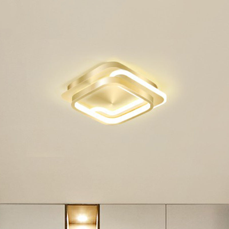 Minimalist Geometrical Ceiling Lighting Acrylic Hallway LED Flush Mount Light Fixture Clearhalo 'Ceiling Lights' 'Close To Ceiling Lights' 'Close to ceiling' 'Flush mount' Lighting' 2327209