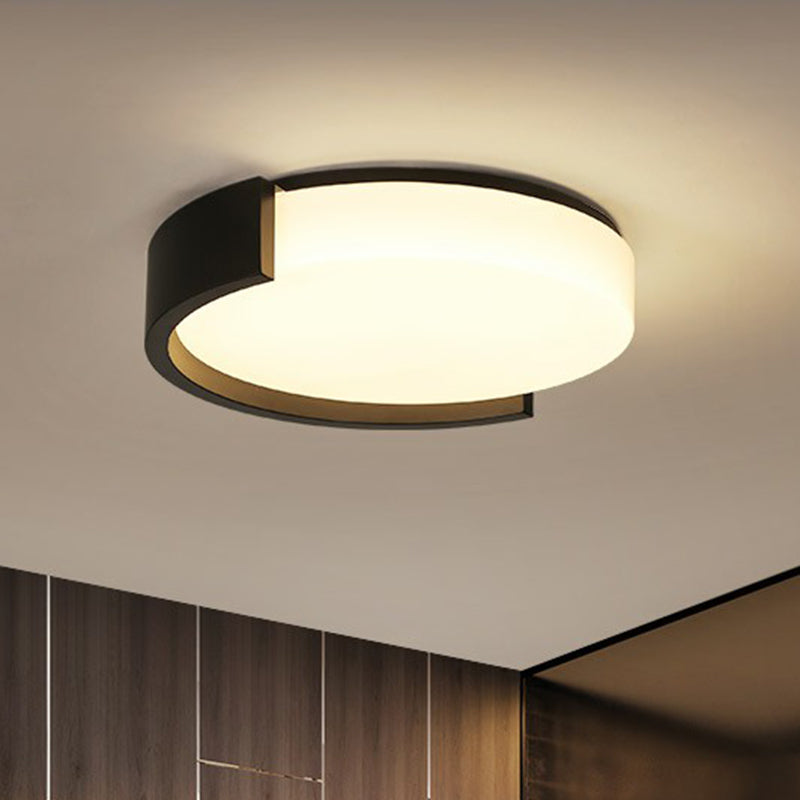 Round Acrylic Ceiling Lighting Simplicity LED Flush-Mount Light Fixture for Bedroom Clearhalo 'Ceiling Lights' 'Close To Ceiling Lights' 'Close to ceiling' 'Flush mount' Lighting' 2327769