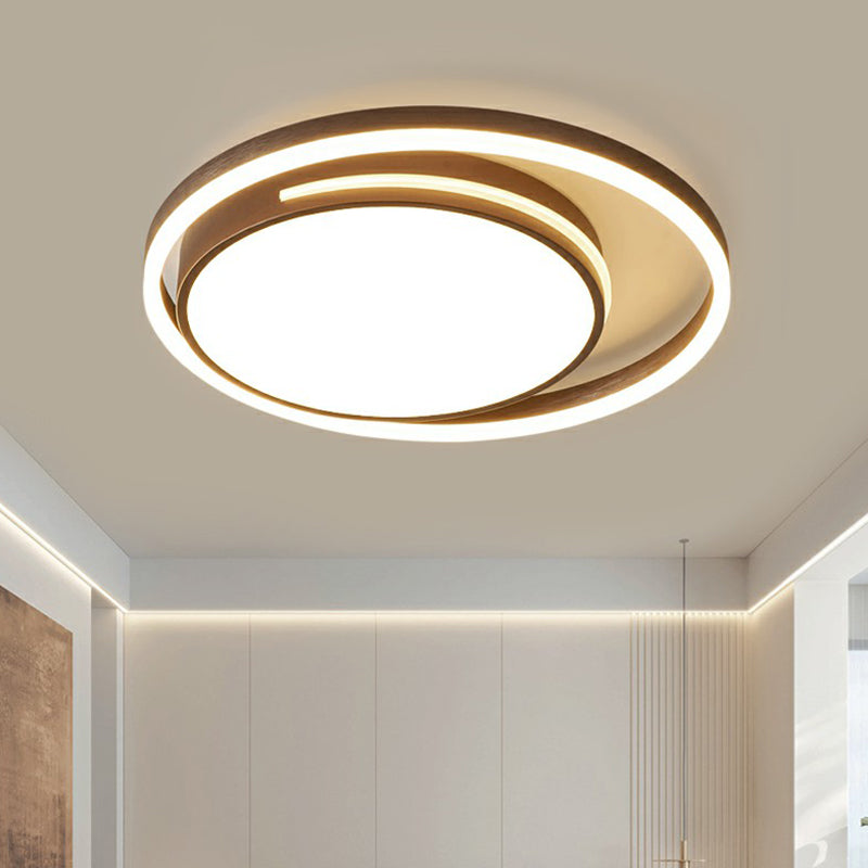 Nordic Round Ceiling Flush Mount Light Metal Corridor LED Flush Mount Lamp in White Clearhalo 'Ceiling Lights' 'Close To Ceiling Lights' 'Close to ceiling' 'Flush mount' Lighting' 2327809