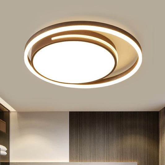 Nordic Round Ceiling Flush Mount Light Metal Corridor LED Flush Mount Lamp in White Clearhalo 'Ceiling Lights' 'Close To Ceiling Lights' 'Close to ceiling' 'Flush mount' Lighting' 2327812