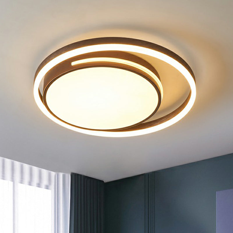 Nordic Round Ceiling Flush Mount Light Metal Corridor LED Flush Mount Lamp in White Clearhalo 'Ceiling Lights' 'Close To Ceiling Lights' 'Close to ceiling' 'Flush mount' Lighting' 2327814