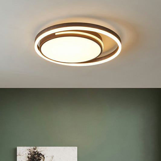 Nordic Round Ceiling Flush Mount Light Metal Corridor LED Flush Mount Lamp in White Clearhalo 'Ceiling Lights' 'Close To Ceiling Lights' 'Close to ceiling' 'Flush mount' Lighting' 2327815