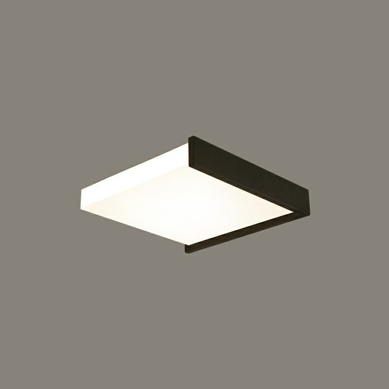 Nordic Square Led Flush Mount Ceiling Fixture Acrylic Bedroom Flush Light in Black and White White 16" White Clearhalo 'Ceiling Lights' 'Close To Ceiling Lights' 'Close to ceiling' 'Flush mount' Lighting' 2328033