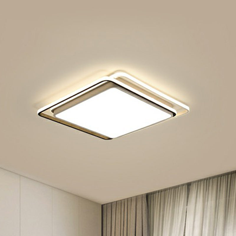 Nordic Flush Mount Ceiling Light Geometric LED Flush Lamp with Acrylic Shade for Bedroom Clearhalo 'Ceiling Lights' 'Close To Ceiling Lights' 'Close to ceiling' 'Flush mount' Lighting' 2328227