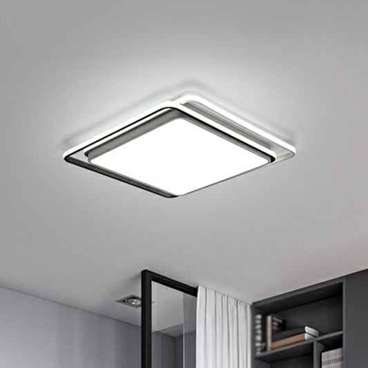 Nordic Flush Mount Ceiling Light Geometric LED Flush Lamp with Acrylic Shade for Bedroom Clearhalo 'Ceiling Lights' 'Close To Ceiling Lights' 'Close to ceiling' 'Flush mount' Lighting' 2328232