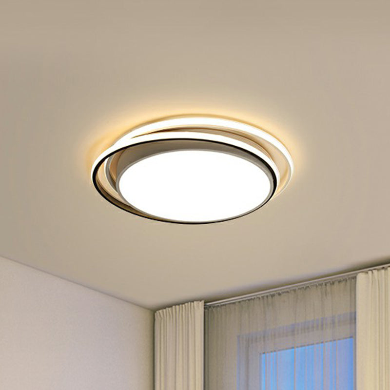 Nordic Flush Mount Ceiling Light Geometric LED Flush Lamp with Acrylic Shade for Bedroom Clearhalo 'Ceiling Lights' 'Close To Ceiling Lights' 'Close to ceiling' 'Flush mount' Lighting' 2328234