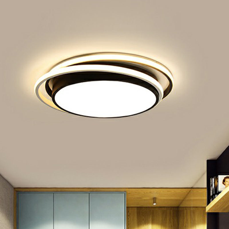 Nordic Flush Mount Ceiling Light Geometric LED Flush Lamp with Acrylic Shade for Bedroom Clearhalo 'Ceiling Lights' 'Close To Ceiling Lights' 'Close to ceiling' 'Flush mount' Lighting' 2328236