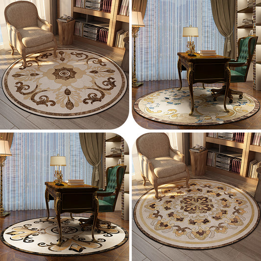 Olden Bedroom Rug Multi Colored Floral Printed Indoor Rug Polypropylene Anti-Slip Backing Easy Care Area Carpet Clearhalo 'Area Rug' 'Rugs' 'Vintage' Rug' 2333239