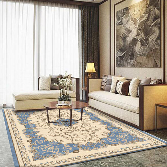 Formal Living Room Rug Multi Color Plant Print Indoor Rug Polypropylene Anti-Slip Backing Pet Friendly Carpet Clearhalo 'Area Rug' 'Modern' 'Rugs' Rug' 2333250