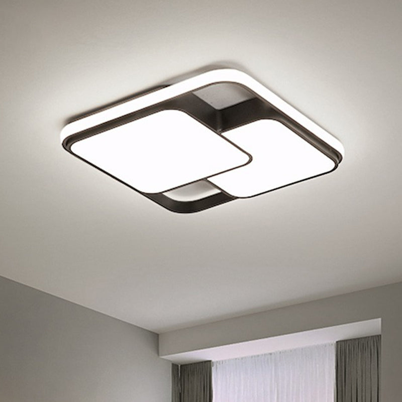 Overlapping Ceiling Flush Light Nordic Acrylic Bedroom LED Flush-Mount Light Fixture Clearhalo 'Ceiling Lights' 'Close To Ceiling Lights' 'Close to ceiling' 'Flush mount' Lighting' 2336339