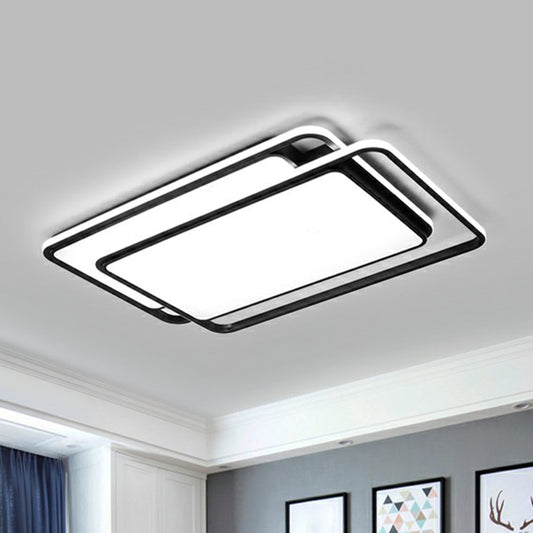 Acrylic Geometric Shaped Ceiling Flush Light Nordic Black Flush Mount Led Light for Bedroom Clearhalo 'Ceiling Lights' 'Close To Ceiling Lights' 'Close to ceiling' 'Flush mount' Lighting' 2336513