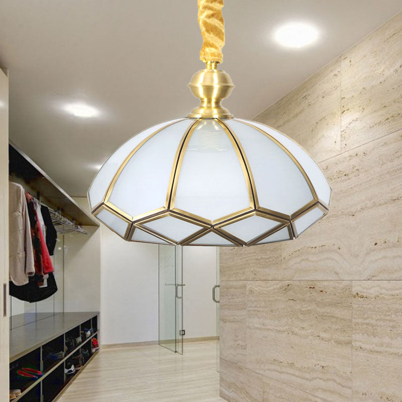 Cream/Textured White Glass Hat Pendant Light Modern 1 Bulb Suspended Lighting Fixture for Living Room Clearhalo 'Ceiling Lights' 'Glass shade' 'Glass' 'Pendant Lights' 'Pendants' Lighting' 234868