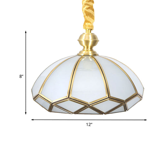 Cream/Textured White Glass Hat Pendant Light Modern 1 Bulb Suspended Lighting Fixture for Living Room Clearhalo 'Ceiling Lights' 'Glass shade' 'Glass' 'Pendant Lights' 'Pendants' Lighting' 234870