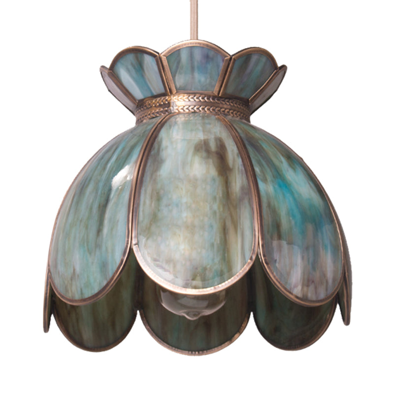9.5"/10.5" Wide Dome Suspension Pendant Traditionary Pewter Glass 1 Bulb Hanging Light for Living Room Clearhalo 'Ceiling Lights' 'Close To Ceiling Lights' 'Glass shade' 'Glass' 'Pendant Lights' 'Pendants' Lighting' 234952