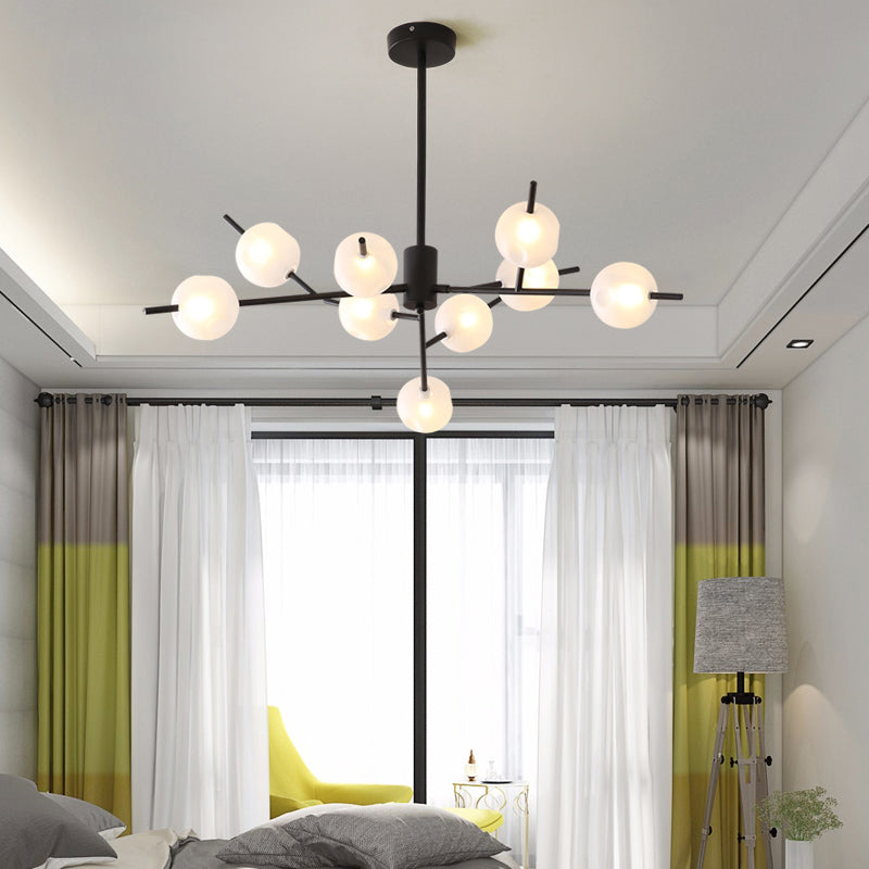 Modos Ceiling Suspension Lamp Modern Opal Frosted Glass Living Room Chandelier Light Clearhalo 'Ceiling Lights' 'Chandeliers' 'Modern Chandeliers' 'Modern' Lighting' 2357420