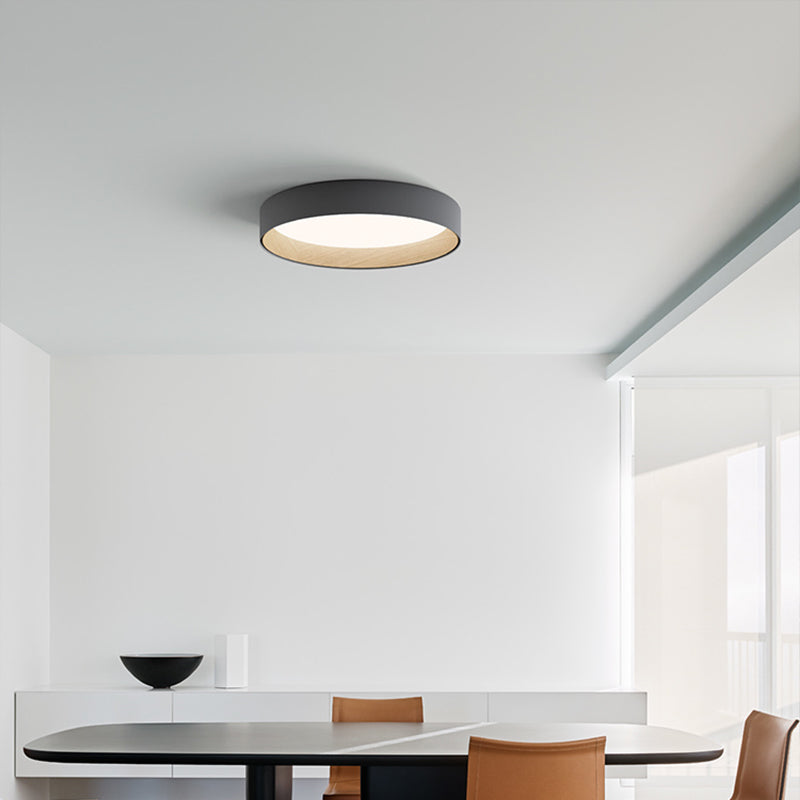 Nordic Circular LED Ceiling Flush Mount Metal Kitchen Flush Mount Lamp with Acrylic Diffuser Clearhalo 'Ceiling Lights' 'Close To Ceiling Lights' 'Close to ceiling' 'Flush mount' Lighting' 2357478