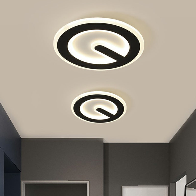 Small Geometric Shaped Ceiling Flush Mount Nordic Metal Foyer LED Flush Mount Light Clearhalo 'Ceiling Lights' 'Close To Ceiling Lights' 'Close to ceiling' 'Flush mount' Lighting' 2357669