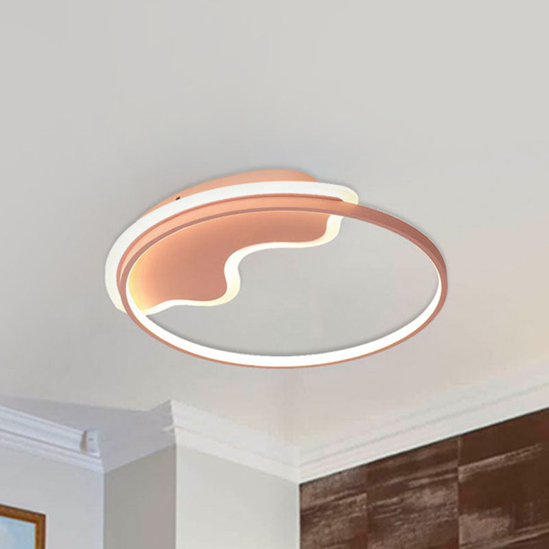 Nordic Style Mountain Flush Ceiling Light Acrylic Ceiling Lamp for Living Room Foyer Pink Clearhalo 'Ceiling Lights' 'Close To Ceiling Lights' 'Close to ceiling' 'Flush mount' Lighting' 235912