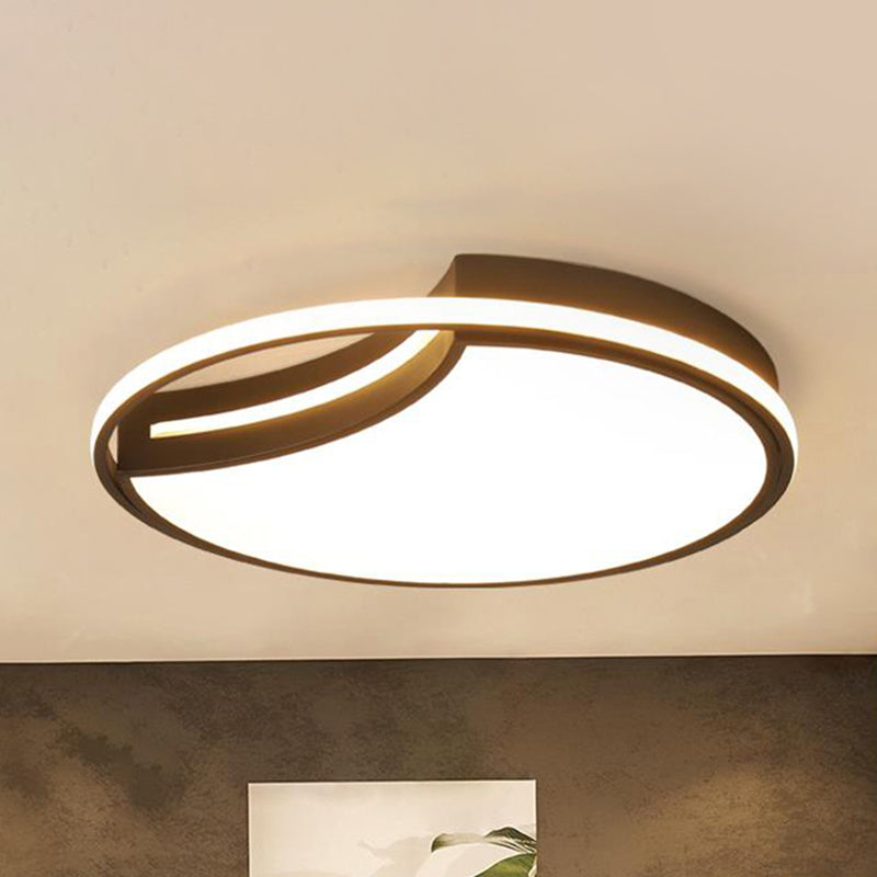 Incomplete Circle Ceiling Mount Light Modern Stylish Acrylic Ceiling Lamp for Foyer Clearhalo 'Ceiling Lights' 'Close To Ceiling Lights' 'Close to ceiling' 'Flush mount' Lighting' 235914