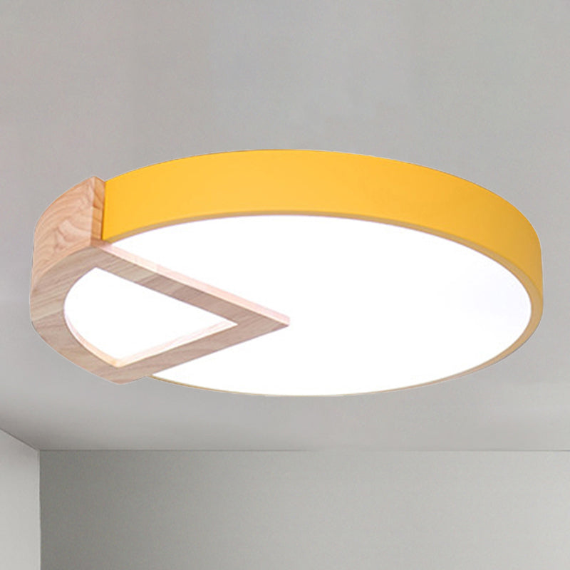 Boys Girls Bedroom Round Ceiling Lamp Acrylic Nordic Macaron Flush Mount Light Clearhalo 'Ceiling Lights' 'Close To Ceiling Lights' 'Close to ceiling' 'Flush mount' Lighting' 236185