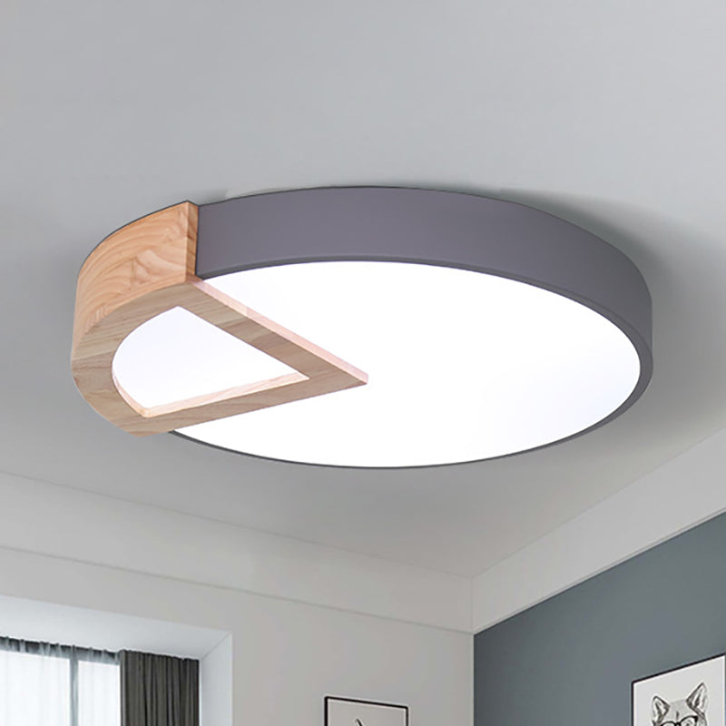 Boys Girls Bedroom Round Ceiling Lamp Acrylic Nordic Macaron Flush Mount Light Clearhalo 'Ceiling Lights' 'Close To Ceiling Lights' 'Close to ceiling' 'Flush mount' Lighting' 236192