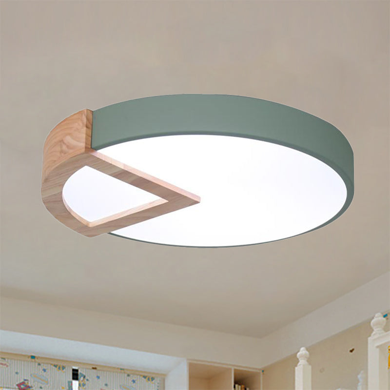 Boys Girls Bedroom Round Ceiling Lamp Acrylic Nordic Macaron Flush Mount Light Clearhalo 'Ceiling Lights' 'Close To Ceiling Lights' 'Close to ceiling' 'Flush mount' Lighting' 236195