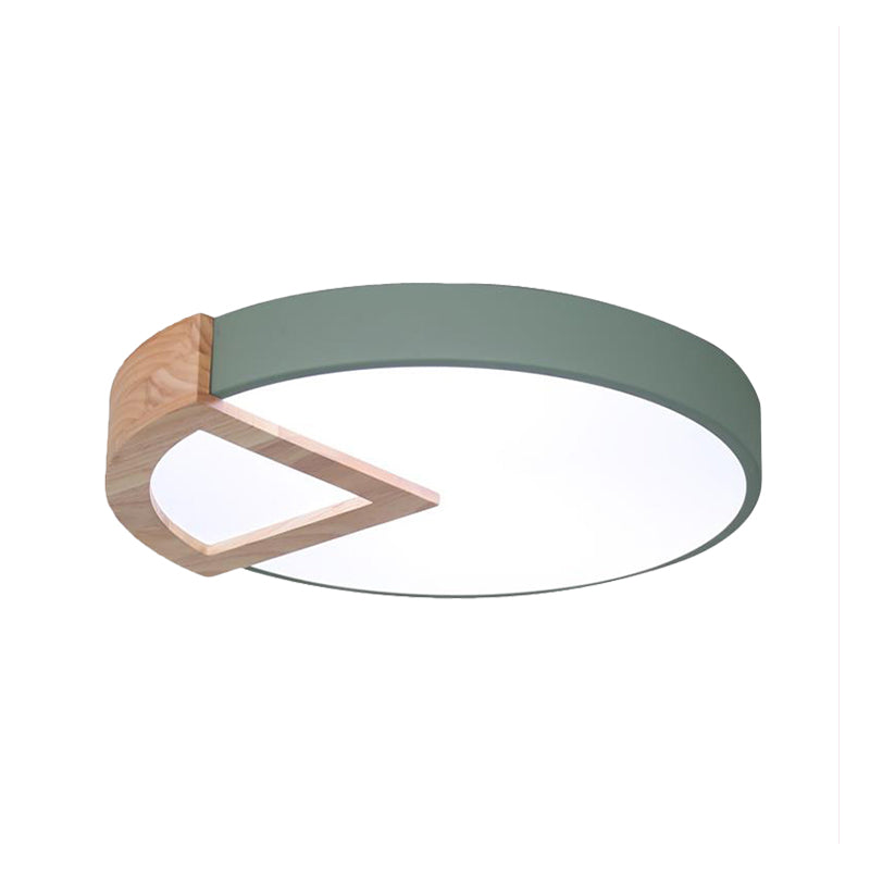 Boys Girls Bedroom Round Ceiling Lamp Acrylic Nordic Macaron Flush Mount Light Clearhalo 'Ceiling Lights' 'Close To Ceiling Lights' 'Close to ceiling' 'Flush mount' Lighting' 236196