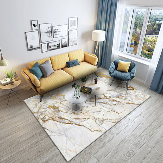 Trendy Abtract Print Rug Beige Polypropylene Area Carpet Anti-Slip Backing Pet Friendly Easy Care Indoor Rug for Parlor Clearhalo 'Area Rug' 'Modern' 'Rugs' Rug' 2362209