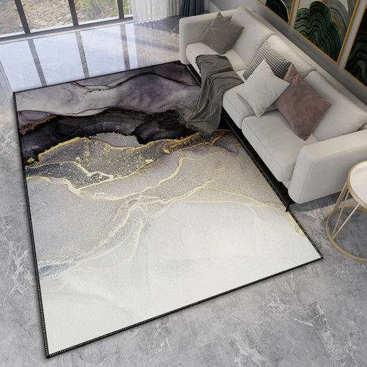 Relaxing Abstract Printed Rug Multicolored Polypropylene Area Carpet Pet Friendly Stain-Resistant Indoor Rug for Parlor Grey Clearhalo 'Area Rug' 'Modern' 'Rugs' Rug' 2362261