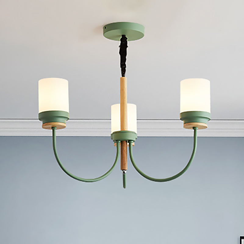Art Deco Tapered Shade Hanging Lamp Metal 3 Lights Hanging Chandelier for Bedroom Clearhalo 'Ceiling Lights' 'Chandeliers' Lighting' options 236333