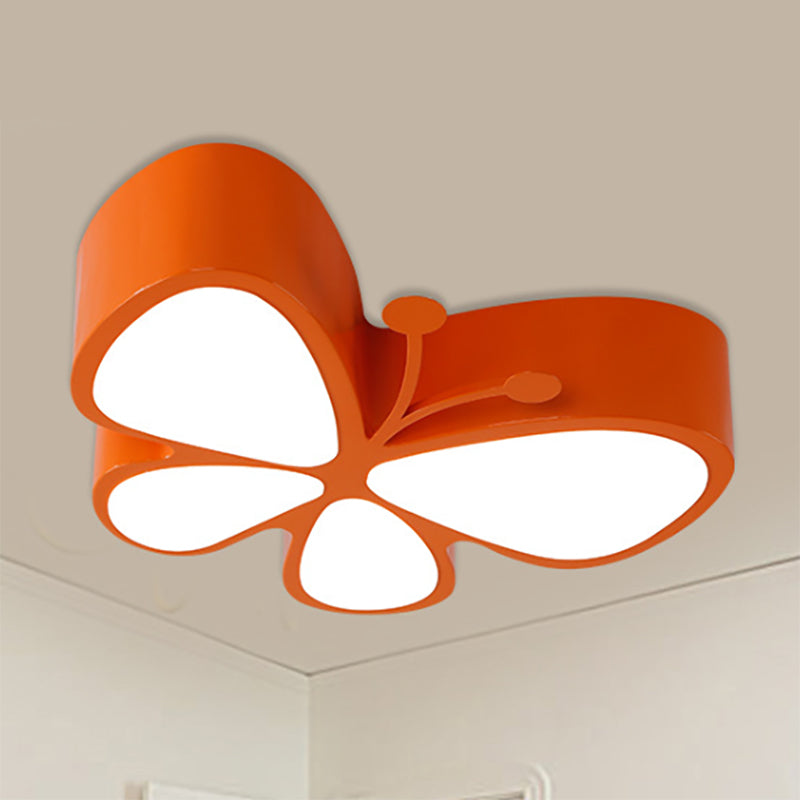 Butterfly LED Flush Ceiling Light Contemporary Metal LED Ceiling Fixture for Classroom Clearhalo 'Ceiling Lights' 'Close To Ceiling Lights' 'Close to ceiling' 'Flush mount' Lighting' 236535