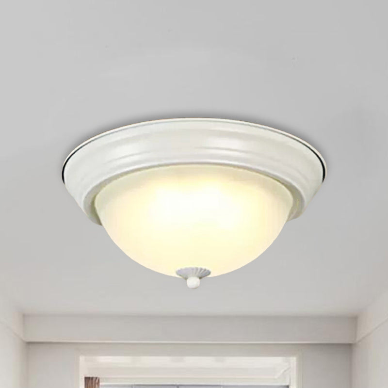 Hallway Bathroom Bowl Flush Mount Light Milk Glass Macaron Loft Ceiling Light Clearhalo 'Ceiling Lights' 'Close To Ceiling Lights' 'Close to ceiling' 'Flush mount' Lighting' 236581