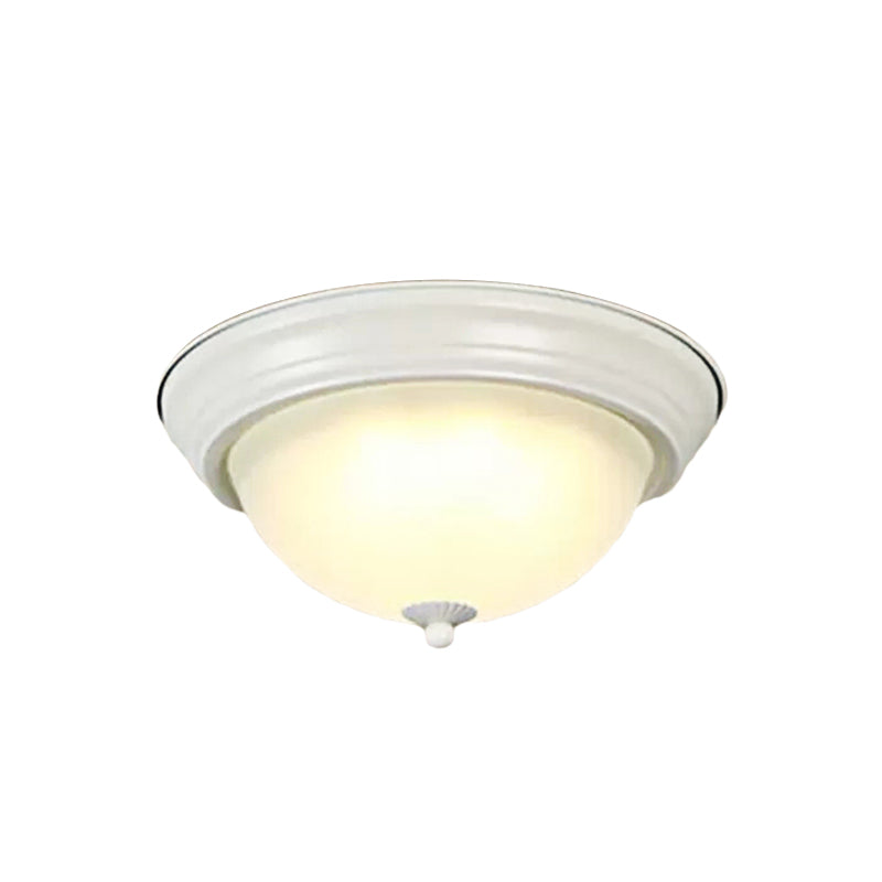 Hallway Bathroom Bowl Flush Mount Light Milk Glass Macaron Loft Ceiling Light Clearhalo 'Ceiling Lights' 'Close To Ceiling Lights' 'Close to ceiling' 'Flush mount' Lighting' 236582