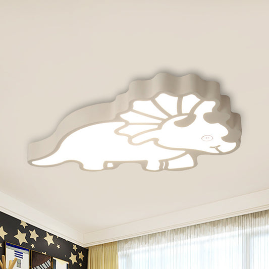 Modern Spinosaurus Ceiling Mount Light Acrylic LED Ceiling Lamp for Child Bedroom White Clearhalo 'Ceiling Lights' 'Close To Ceiling Lights' 'Close to ceiling' 'Flush mount' Lighting' 236766