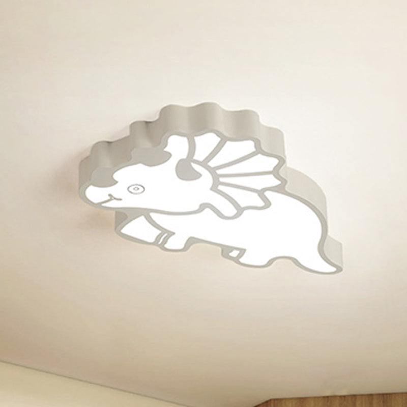 Modern Spinosaurus Ceiling Mount Light Acrylic LED Ceiling Lamp for Child Bedroom Clearhalo 'Ceiling Lights' 'Close To Ceiling Lights' 'Close to ceiling' 'Flush mount' Lighting' 236768