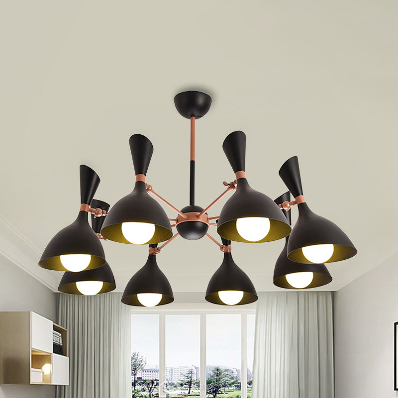 Living Room Kindergarten Pendant Light Metal Contemporary Monochrome Chandelier Clearhalo 'Ceiling Lights' 'Chandeliers' Lighting' options 236914