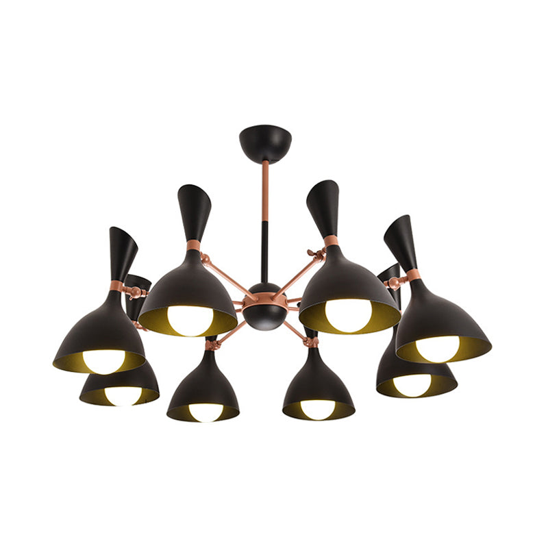 Living Room Kindergarten Pendant Light Metal Contemporary Monochrome Chandelier Clearhalo 'Ceiling Lights' 'Chandeliers' Lighting' options 236917