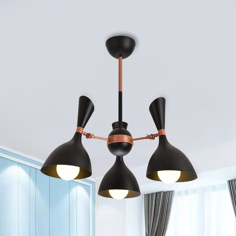 Living Room Kindergarten Pendant Light Metal Contemporary Monochrome Chandelier Clearhalo 'Ceiling Lights' 'Chandeliers' Lighting' options 236919