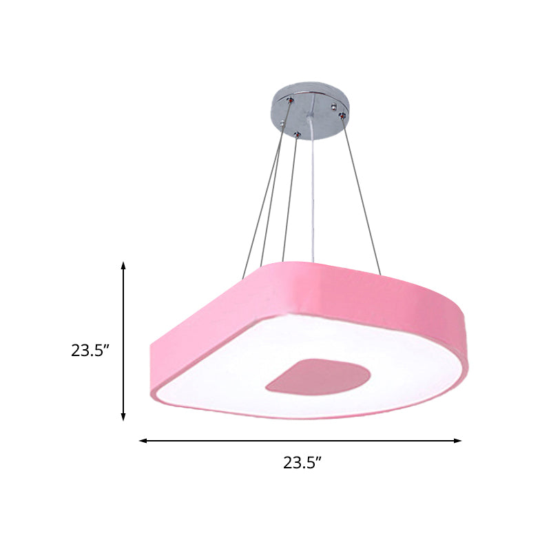 Lovely Letter Pendant Light Acrylic LED Suspension Light for Baby Child Bedroom Clearhalo 'Ceiling Lights' 'Pendant Lights' 'Pendants' Lighting' 237032