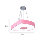 Lovely Letter Pendant Light Acrylic LED Suspension Light for Baby Child Bedroom Clearhalo 'Ceiling Lights' 'Pendant Lights' 'Pendants' Lighting' 237032