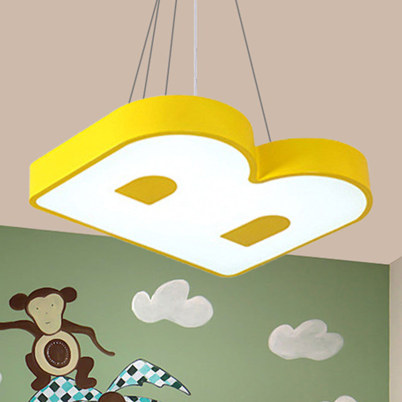 Lovely Letter Pendant Light Acrylic LED Suspension Light for Baby Child Bedroom Clearhalo 'Ceiling Lights' 'Pendant Lights' 'Pendants' Lighting' 237036